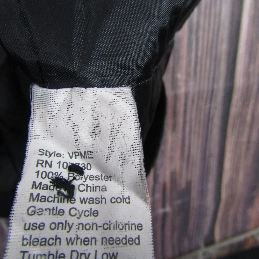 Suit‎ Vest UniformWorks Mens M Black Solid Polyester 3 Piece Formal Business
